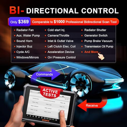 OTOFIX D1 Lite 2026 Bidirectional Scan Tool, 2 Years Free Update, 38+ Services, All System Diagnostic Scanner, Active Tests, AutoAuth FCA SGW, AutoVIN, CAN FD & DoIP, 99% Car Coverage