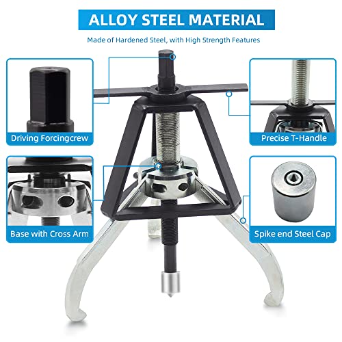 BESTOOL 3 Jaw Gear Puller,20 Ton Pulley Puller Tool, Removal Tool for Gears, Pulley, Flywheel - size: 3Jaw 20 Ton