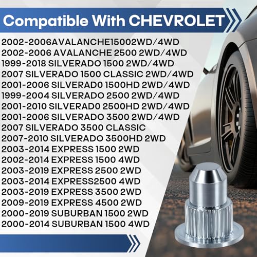 20 Pcs Camber Alignment Guide Pins Compatible with Chevrolet Silverado 1500/2500/3500 GMC Sierra 1500/2500/3500 Tahoe Suburban Yukon Cadillac Escalade Hummer H2 H3 Suspension Systems - size: 20 pack