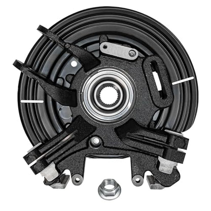 Detroit Axle - 4pc Steering Knuckles Kit for 02-05 Ford Explorer Mercury Mountaineer, 2 Rear Steering Knuckles & Wheel Bearing Hubs 2 Front Wheel Bearing and Hubs 2002 2003 2004 2005 Replacement - size: 4UW47703/Kit