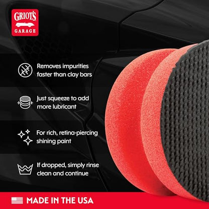 Griot's Garage Car Surface Cleaning Kit, Includes Iron and Fallout Remover, Brilliant Finish Synthetic Detailing Clay Pad, Speed Shine Auto Detailer, 3 PFM Edgeless Detailing Towels, 11699
