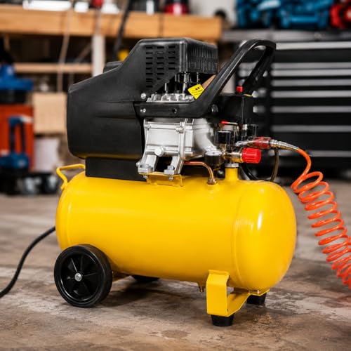 Stark USA 10-Gallon Air Compressor Horizontal Tank 3.5 HP Quiet Air Compressor for Auto Repair, Tire Inflation, Woodwork Nailing, Spray Painting