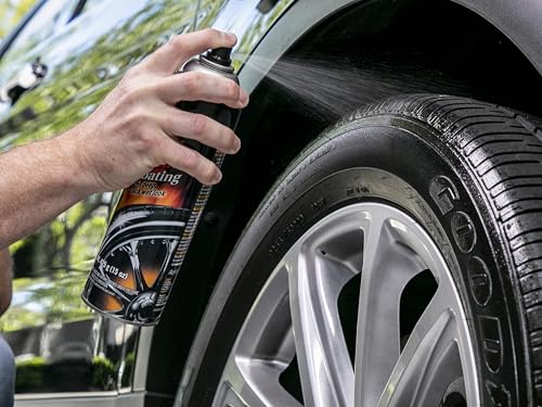 Meguiar's Hot Shine High Gloss Tire Coating - Get Long-Lasting Tire Protection and Glossy Tires with a Wet Look Shine, 3 Pack of 15 Oz Aerosol Cans