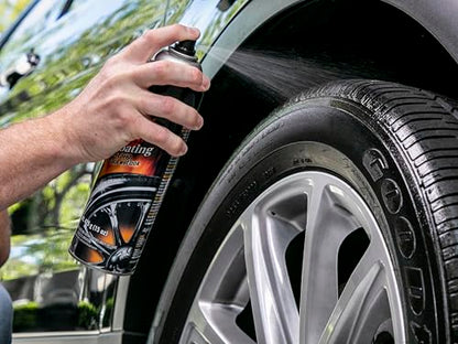 Meguiar's Hot Shine High Gloss Tire Coating - Get Long-Lasting Tire Protection and Glossy Tires with a Wet Look Shine, 3 Pack of 15 Oz Aerosol Cans