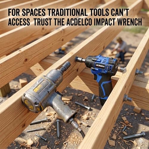 ACDelco G12 Series 12V Brushless 3/8 inch Cordless Impact Wrench 140 ft-lbs 190 Nm Max Torque 3600 RPM 4-Mode Intelligent Control Compact Body Bare Tool Only ARI12186-3T