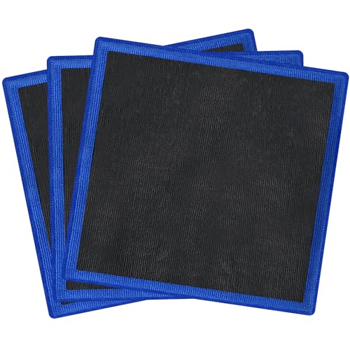 Clay Towel Auto Detailing 3 Pack - Fine Grade Microfiber Car Chamois Towel - DIY Detail Clay Bar Alternative(Blue) - color: Blue, size: 3 Pack