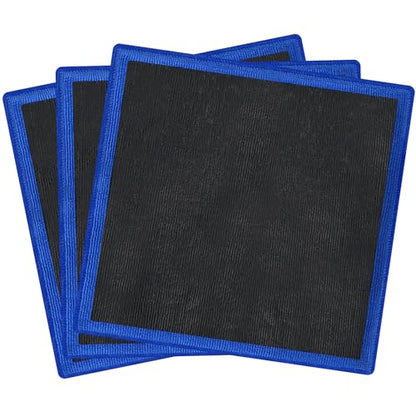Clay Towel Auto Detailing 3 Pack - Fine Grade Microfiber Car Chamois Towel - DIY Detail Clay Bar Alternative(Blue) - color: Blue, size: 3 Pack