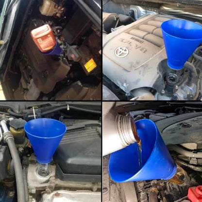 Locking Funnel for Toyota Lexus Scion, No-Spill Oil Change Tool Screws Directly into Filler, A Must Have for No Mess Oil Change