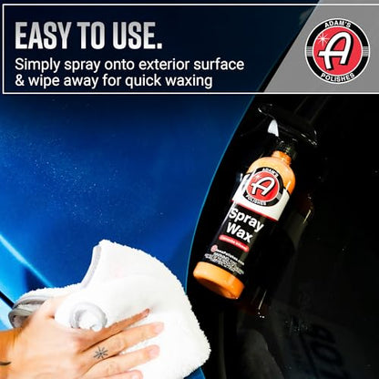 Adam's Polishes Spray Wax Kit - Advanced Carnauba Car Wax | Car Spray Polish | During Car Wash Paste Wax Clay Bar & Buffer Polisher For Ultimate Protection On Paint Wheels Windows | Cleaning Supplies - size: 8 Fl Oz (Pack of 2)