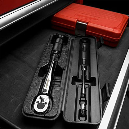 EPAuto 1/4-Inch Drive Click Torque Wrench (20-200 in.-lb. / 2.26 ~ 22.6 Nm) - size: 1/4 Inch Drive (20-200 in.-lb.)