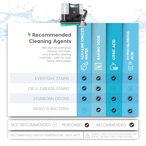 IRIS USA Carpet Upholstery Spot Cleaner, Chemical-Free, 1000mL Tank | Auto Spray, Low Pile Carpets, Couch, Sofa, Car Detailing, Shallow Berber Rug - style: Portable Spot Cleaner