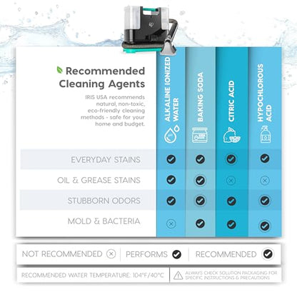 IRIS USA Carpet Upholstery Spot Cleaner, Chemical-Free, 1000mL Tank | Auto Spray, Low Pile Carpets, Couch, Sofa, Car Detailing, Shallow Berber Rug - style: Portable Spot Cleaner