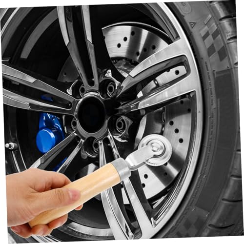 Mobestech 2pcs Car Tire Patch Roller Tool Wood Handle Tire Repair Rollers for Cars Motorcycles and Compact and Portable