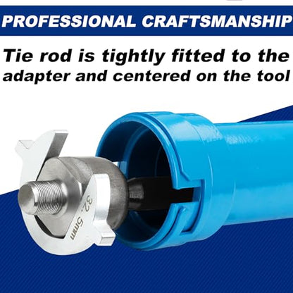 Inner Tie Rod Removal Tool, Master Inner Tie Rod Tool Set with 12 Crowfoot Adapters & 1/2 Inch Drive Tube for Tie Rods Remove & Install (Blue) - color: Blue