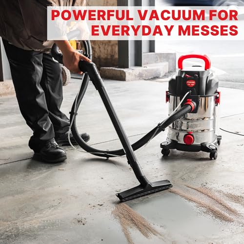Shop-Vac 5-Gallon 4.5 Peak HP 3-in-1 Wet/Dry/Upholstery Shampoo Vacuum | 3-in-1, Vacuum Extractor with 6 Ft Hose and 10 Ft Cord, Large Capacity Tanks, For Carpet, Upholstery, and Car Detailing