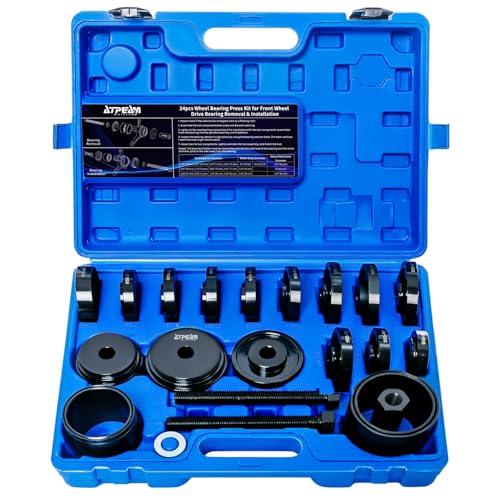 ATPEAM 24pc Wheel Bearing Press Kit, Bearing Removal & Installation Set Universal Bushings