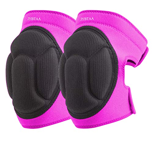 Women Knee Pads for Cleaning House Floors,Gardening Work, Carpet, Kneeling Kneepads with Soft Inner Liner, Adjustable knee pads Suitable for Working on Garden,Flooring Yard,Pink M. (1 Pair) - color: Pink, size: Medium