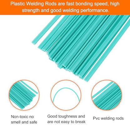 MECCANIXITY 30pcs 8 Inch Plastic Welding Rods PVC Welding Strips Welder Rods for Plastic Welder, Car Bumper, Kayak Repair, Green - color: Green, size: 8 Inch