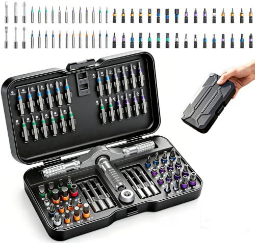2026 New 66 in 1 Magnetic Ratchet Screwdriver Set, DIY Screwdriver Set with Detachable Handle, Portable Compact Repair Tool Kit for Furniture Laptop Electronicsv Bicycle - size: 2026 New 66 in 1 Screwdriver Set