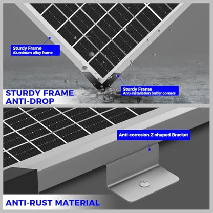 Voltset 50W 12V Solar Panel Battery Charger Trickle Maintainer Kit | Smart MPPT Controller, Waterproof, Safety Protections, for RV Boat Marine Trailer Trailer Truck Motorcycle Farm Off-Grid - size: 50W PRO