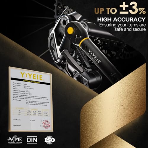 YIYEIE Upgrade 1/4" Drive Torque Wrench, 10-230 in.lb/1.1-26 Nm, Small Inch Pound Torque Wrench for Bike, MTB, Bicycle & Motorcycle, ±3% High Accuracy, with Easy-to-Use Locking Ring - size: 1/4″ 1 PC