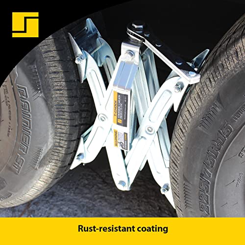 Stromberg Carlson JBP-T217.2 Tandem Axle T-Chock - Heavy Duty RV Wheel Chocks & Tire Stabilizers - Camper Wheel Chock Scissor Stabilizers for RVs, Trailers, and Campers- Fits Tires 2"-17" Apart 2-Pack - style: 2-Pack
