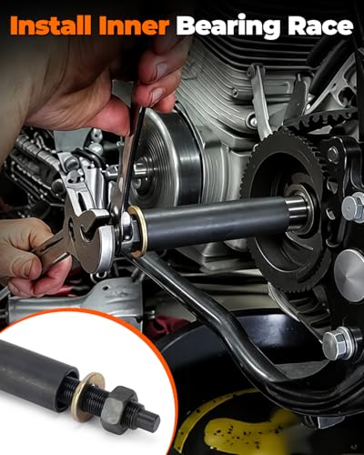 Transmission Mainshaft Inner Bearing Race Tool Puller Installer | Fit for Harley Davidson Big Twin 5 & 6 Speed, 1984-Present, Replaces #34902-84, Motorcycle Bearing Race Removal Tool