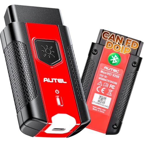 Autel MaxiVCI V200 VCI200 Wireless OBD2 Connector Adapter, VCI 200 OBD2 Diagnostic Dongle, Work w/MaxiSys Scanner MS906 PRO MS906MAX MS906 PRO-TS KM100 BT608 BT609 ITS600 MK906 PRO TS