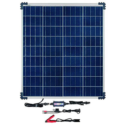 OptiMATE SOLAR + 80W Solar Panel, TM-523-8, Solar Pulse Charger, Tester & Maintainer for 12V batteries, with 80W solar panel - style: OptiMATE Solar 12V charge controller with 80W Solar Panel
