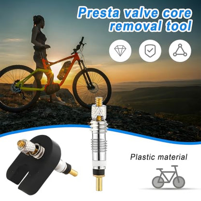 Zpana 23PCS Car Valve Core Removal Kit, Vehicle Tire Stem Core Removal Installation Tools with Tubeless Valve, Automotive Wheel Repair Accessories, Universal for SUV RV Bike