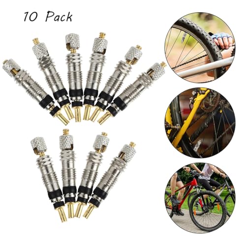 Presta Valve Core Kit Valve Stem Removal Tool Detachable Universal for Tubeless Road MTB Bike Bicycle Tires Repair 10pcs