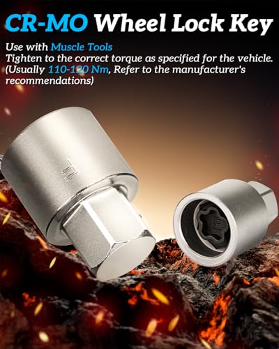 F-Wheel Lock Key,Locking Lug Nut KeyCompatible with Toyota | Wheel Lock Socket Adapter for Lexus,Tacoma, Locking Lug Nut Removal Tool to Remove Anti-Theft Lug Nuts - color: Model F