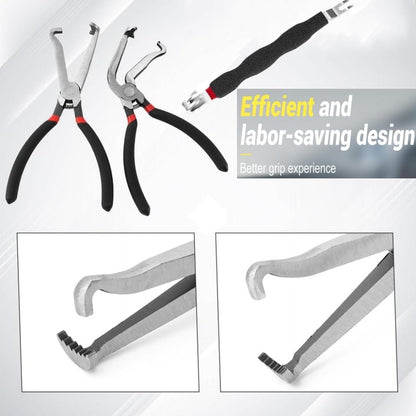 Electrical Disconnect Pliers Connector Hose Pliers Electrical hose removal fuel line disconnect tool set(3PCS) - color: *Black