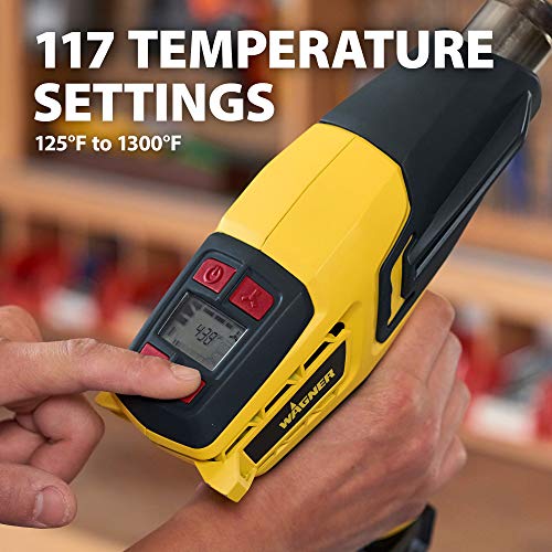 Wagner Spraytech 0503070 FURNO 700 Digital Heat Gun, 2 Nozzles & Temperature Setting Ranging 125áµ’F to 1300áµ’F, Electric Heat Gun for Paint Removal, Bending PVC, Crafts and More - size: FURNO 700