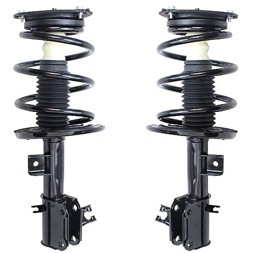 Detroit Axle - Front 4pc Struts Kit for 09-14 Nissan Maxima, Struts & Coil Spring Rear Shock Absorbers 2009 2010 2011 2012 2013 2014 Replacement Suspension - size: 4AQ48510/ strut shock kit