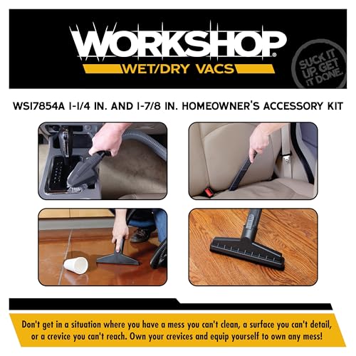 WORKSHOP Wet/Dry Vacs WS17854A 1-7/8-in. Homeowner/DIY Vac Attachment Kit