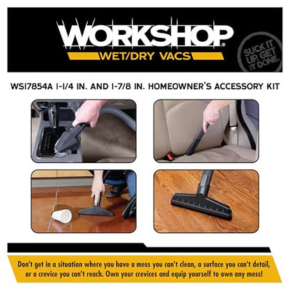 WORKSHOP Wet/Dry Vacs WS17854A 1-7/8-in. Homeowner/DIY Vac Attachment Kit