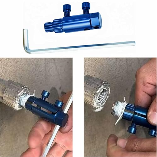 Broken Pipe Thread Extractor Tool, Broken Valve Thread Extractor, Stripped Screw Extractor Set Easy Out Broken Screw Removal Tool for 1/4", 3/8", 1" Pipes - Damaged Screw & Bolt Extractor Kit