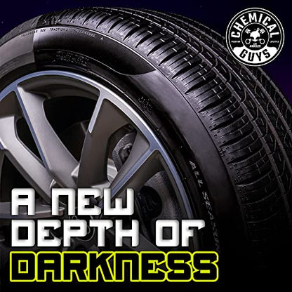 Chemical Guys, Galactic Black Wet Look Tire Shine Spray, High Gloss, 16 oz | Sprays on evenly and dries to the touch without sling, leaving a durable finish that holds up through rain and washes - size: 16 Fl Oz