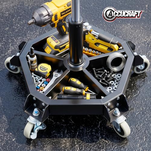Rolling Stool with Wheels, Shop Stool with Backrest for Garage, Height Adjustable Mechanic Stool, Extra Wide Seat, Class 4 Gas Lift, 330 LB Heavy Duty Rolling Shop Stool with Locking Casters&Tool Tray