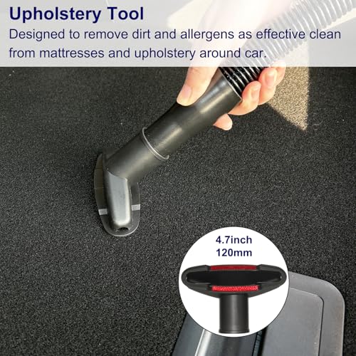 Portek 1-7/8” 1-3/8" 1-1/4" Vacuum Attachments with Adapters as Shop Vac Wet Dry Car Details Cleaning Kit, 1 1/4" Vacuum Accessories 1 3/8" 1 7/8" Adapters