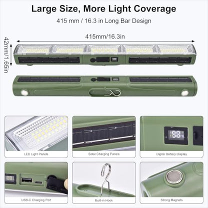 Professional Underhood Work Light, Slim LED Mechanic Light Bar with Heavy-Duty N52 Magnets, 7500mAh Rechargeable Automotive Repair Light for Engine Bay, Chassis, Shop