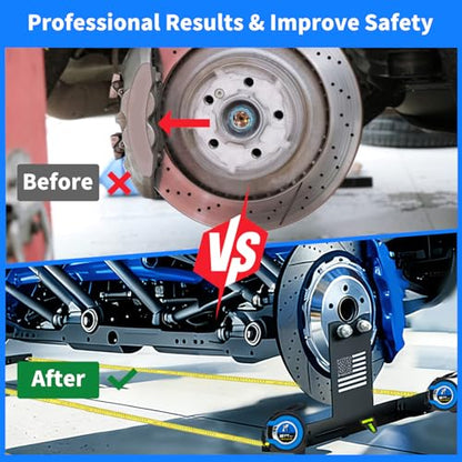 Wheel Alignment Tool, Wheel Alignment Tool Kit Without Removing Calipers, Alignment Tool with 2 Imperial Tape Measures and 2 Level Gauges for Cars, Trucks, SUVs, Jeeps, Motorhome, ATVS