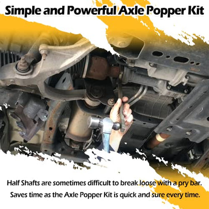 LAIKOU 2PCs 12020 Axle Popper Kit Inner CV Axle Removal Tool Set Fork & Shim Hand Tools Namely Wrenches for Remove Most Front Wheel Drive (FWD) Vehicles’ Half-Shaft Drive Axles & Fix Damaged CV Joint