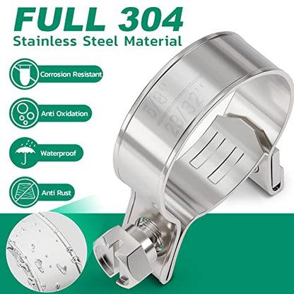 OURU Fuel Line Clamp 304 Stainless Steel,20PCS Adjustable 13/32"-15/32" Dia (10-12mm) Mini Fuel Injection Gas Line Hose Clamps,Pipe Clamp for Automotive,Diesel Petrol Pipe - size: 20PCS 13/32"-15/32" (10-12mm)