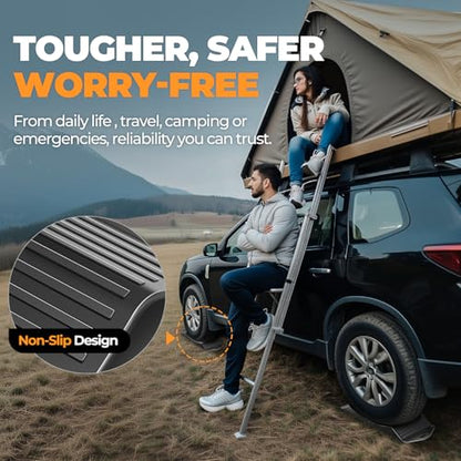 Auto Dynasty Tire Saver Ramps with Interlock Anti-Slip Design, Car Tire Wheel Chock for Tire Prevention and Vehicle Storage, 80,000 Pounds Load Capacity, Easy to Carry, Pack of 4