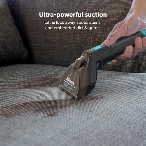 Shark StainStriker Portable Carpet and Upholstery Cleaner with On Board Self Clean, Spot, Stain and Odor Eliminator, 2 Tools, 2 Solutions, Charcoal, PX221BRN - style: StainStriker + 2 Tools