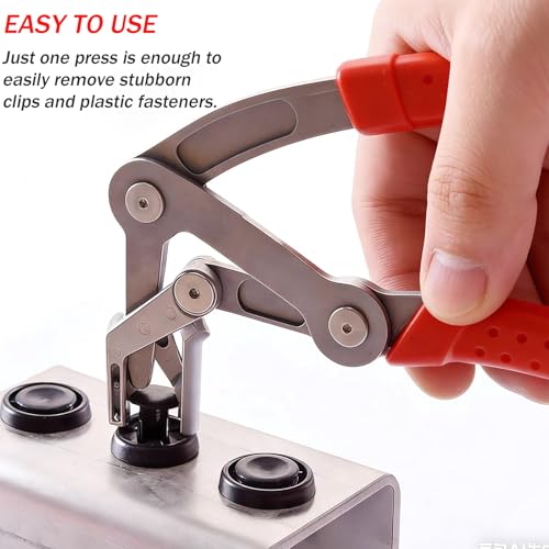 Car Clip Pliers, Panel Clip Removal Pliers,Heavy-Duty Non-Destructive Removal Tool for Door Panels, Trim Clips, Rivets, and Interior Panels, Damage-Free Disassembly