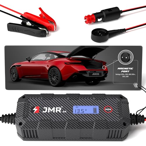 JMR 12V Battery Charger for Aston Martin, Magnetic Port, No Lithium Mode | Trickle Charger Conditioner Maintainer For DB11 DBX Vantage DBS DB12 - color: Magnetic Port, size: No Lithium Mode