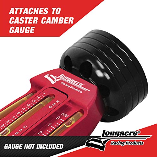 Longacre 52-78424 Billet Magnetic Caster Camber Gauge Adap.